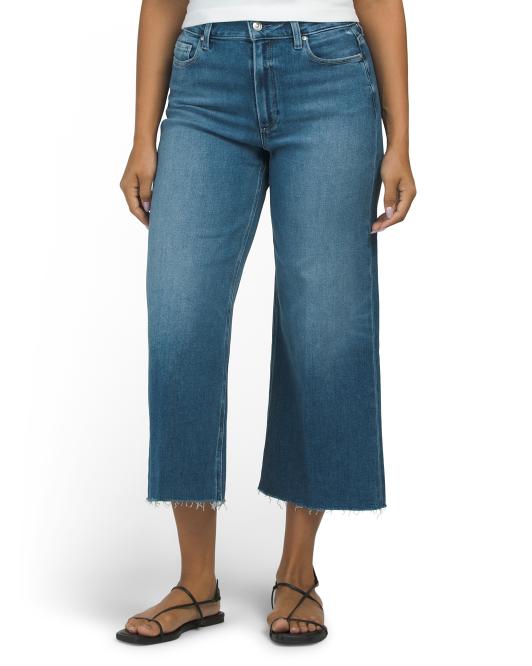 PAIGE Petite Anessa Raw Hem Jeans