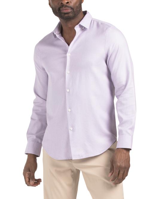 PERRY ELLIS Herringbone Shirt