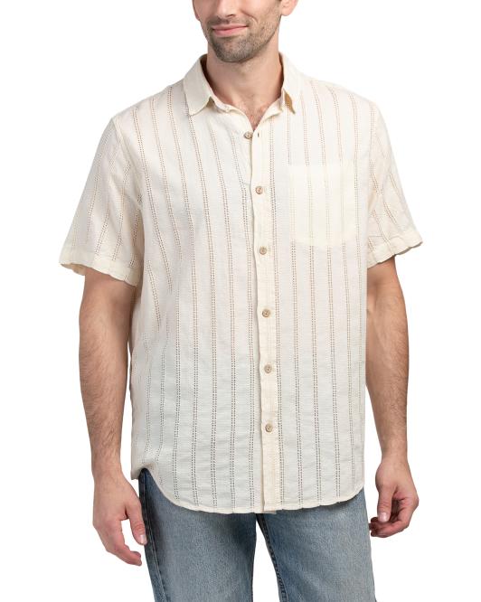 QUIKSILVER WATERMAN Yacht Pont Collared Woven Shirt