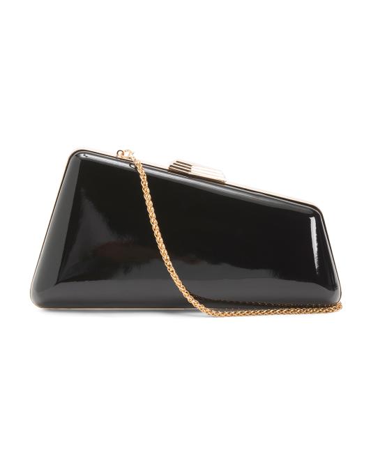 RACHEL ZOE Frame Clutch With Chain Shoulder Strap