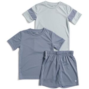 RBX Little Boys 3pc Short Sleeve Tees And Active Shorts Set