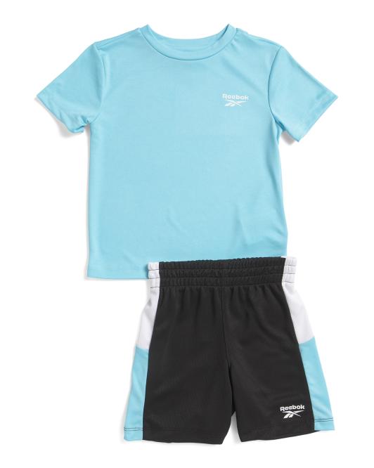 REEBOK Little Boys 2pc Tee And Active Shorts Set