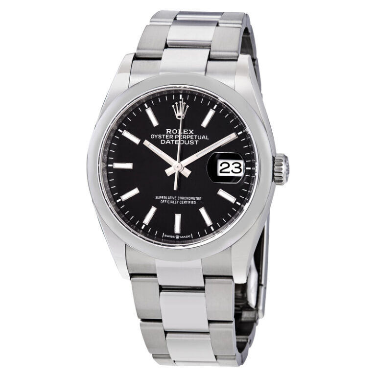 Datejust 36 Automatic Black Dial Men's Oyster Watch 126200BKSO