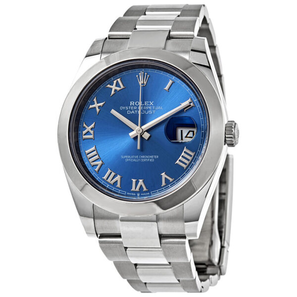Datejust 41 Automatic Blue Dial Stainless Steel Men's Watch 126300 0017