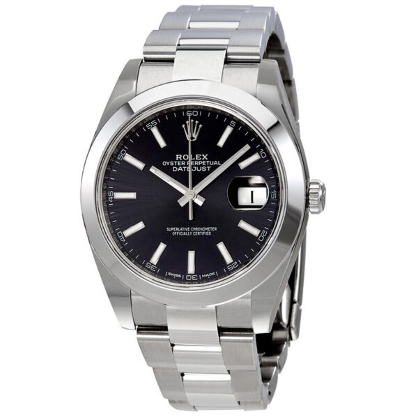 Datejust 41 Black Dial Automatic Stainless Steel Men's Watch 126300BKSO