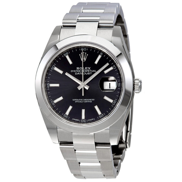Datejust 41 Black Dial Automatic Stainless Steel Men's Watch 126300BKSO
