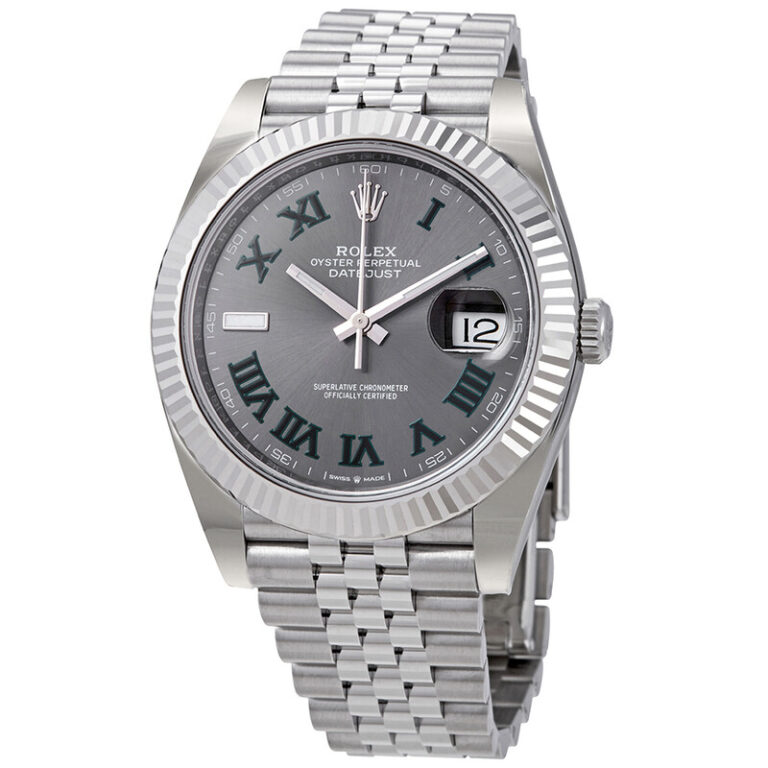 Datejust 41 Slate Dial Automatic Men's Steel and White Gold Jubilee Watch 126334GYRO