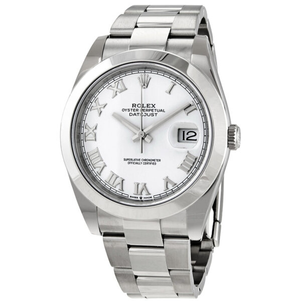 Datejust 41 White Dial Automatic Men's Oyster Watch 126300WSO