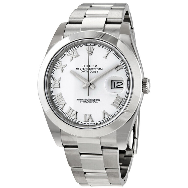 Datejust 41 White Dial Automatic Men's Oyster Watch 126300WSO