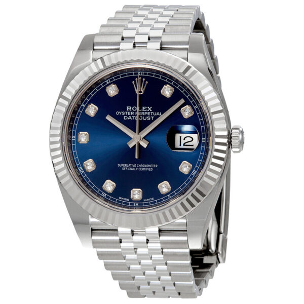 Datejust Blue Diamond Dial Automatic Men's Jubilee Watch 126334BLDJ