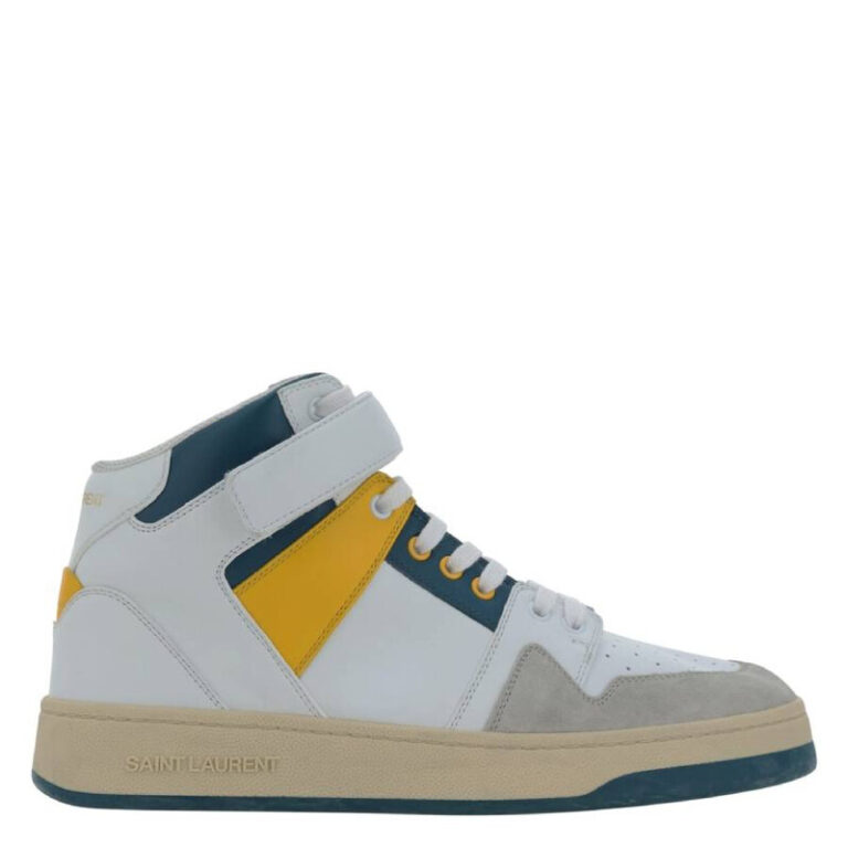Lax Colour-Block Mid-Top Sneakers, Brand Size 40 ( US Size 7 )
