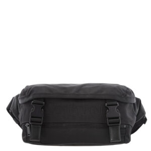 Logo Embroidery Nylon Crossbody Bag
