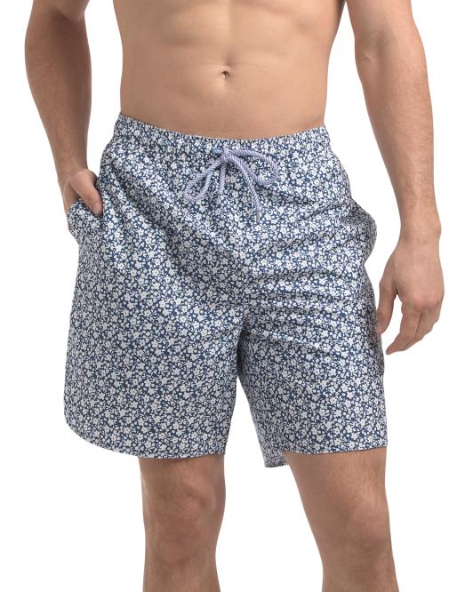 TAILORBYRD Ditsy Floral Swim Shorts With Comfort Liner