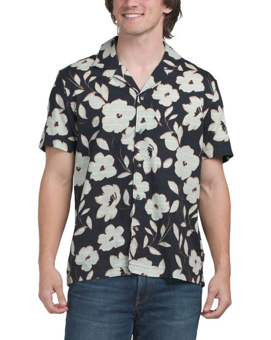 TED BAKER Printed Camp Shirt