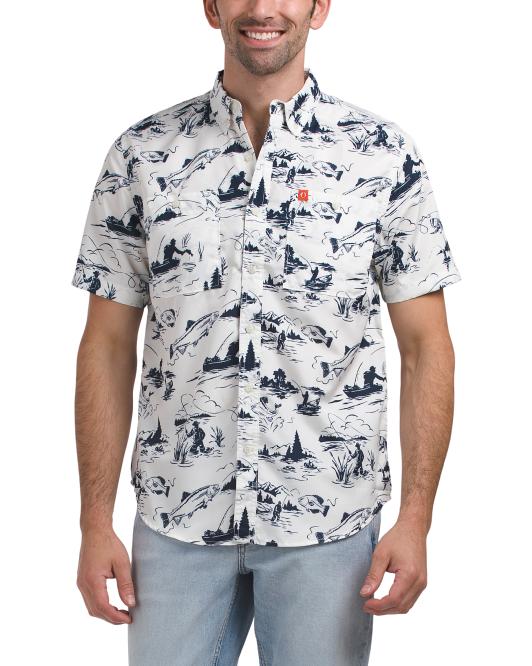 THE AMERICAN OUTDOORSMAN Printed Guide Quick Dry Shirt