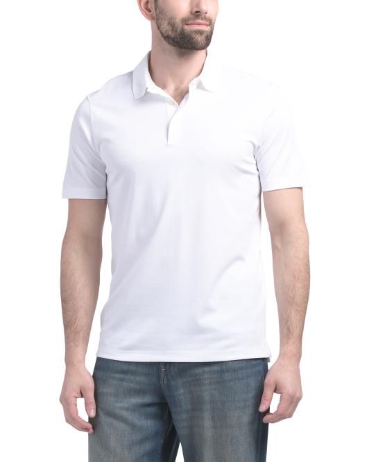 THEORY Atlas Pique Button Polo