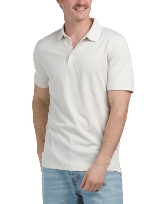 THEORY Urban Pique Button Polo