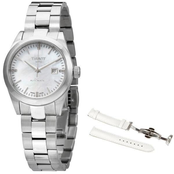 Automatic Diamond White Mother of Pearl Dial Ladies Watch T132.007.11.116.00