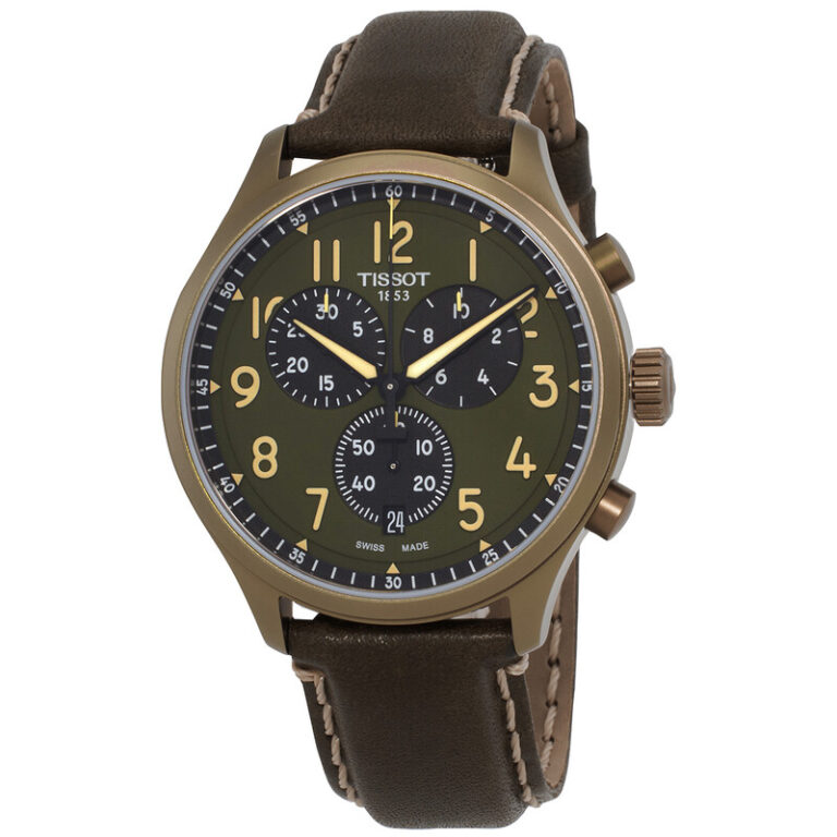 Chrono XL Quartz Khaki Dial Men's Watch