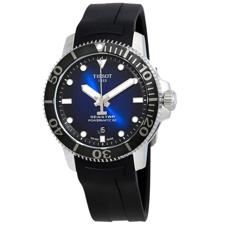Seastar 1000 Automatic Blue Dial Men's Watch T1204071704100
