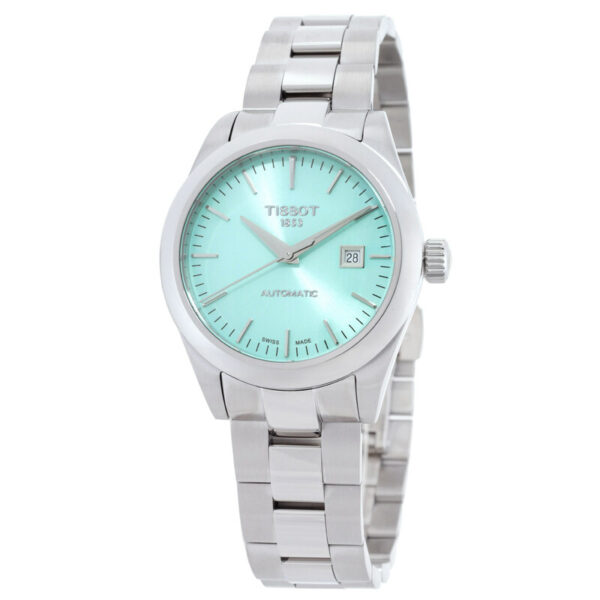 T-Classic Automatic Diamond Green Dial Ladies Watch T1320071109100