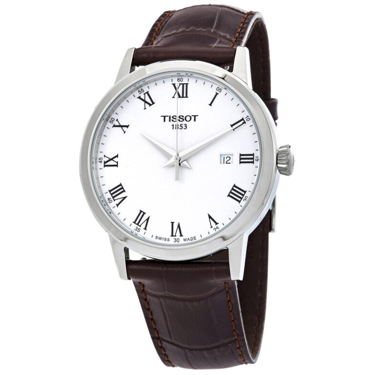 T-Classic Quartz White Dial Men's Watch