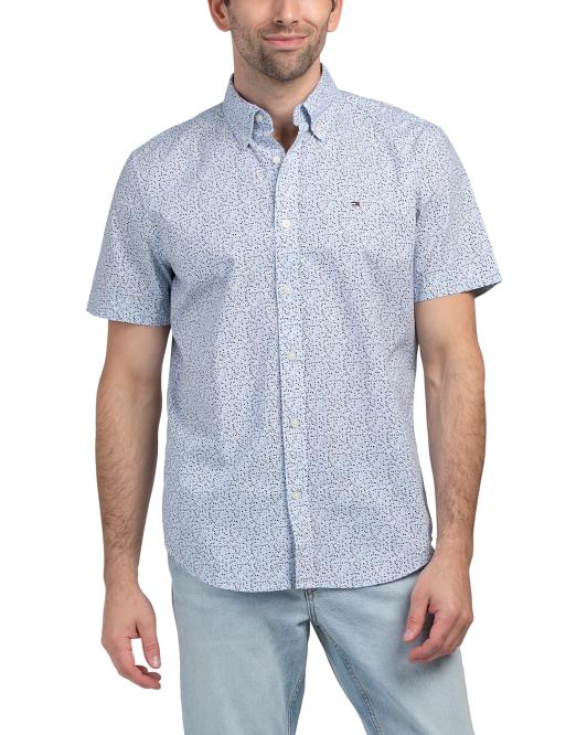 TOMMY HILFIGER Mini Flower Short Sleeve Rgf Shirt