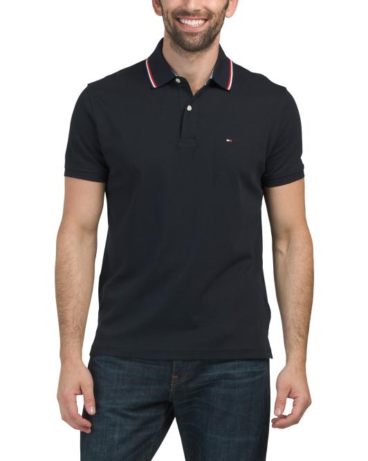 TOMMY HILFIGER Richard Double Tipped Short Sleeve Polo