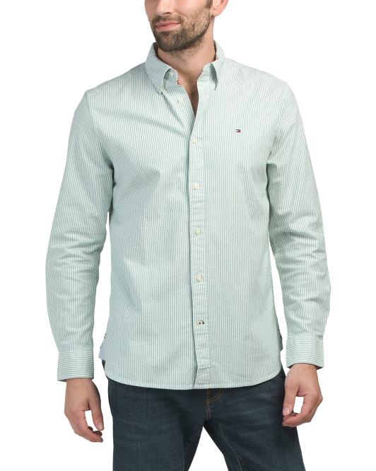 TOMMY HILFIGER Striped Long Sleeve Regular Fit Shirt