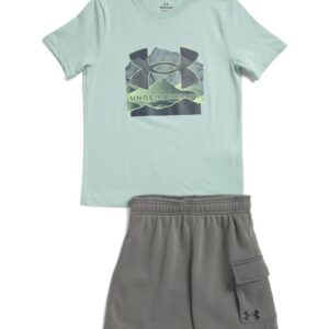 UNDER ARMOUR Big Boys 2pc Northview Top And Fleece Lined Cargo Shorts Set