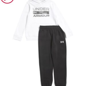 UNDER ARMOUR Big Boys 2pc Stacked Logo Hoodie And Joggers Set