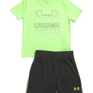 UNDER ARMOUR Boys 2pc Twist Short Sleeve Tee And Shorts Set