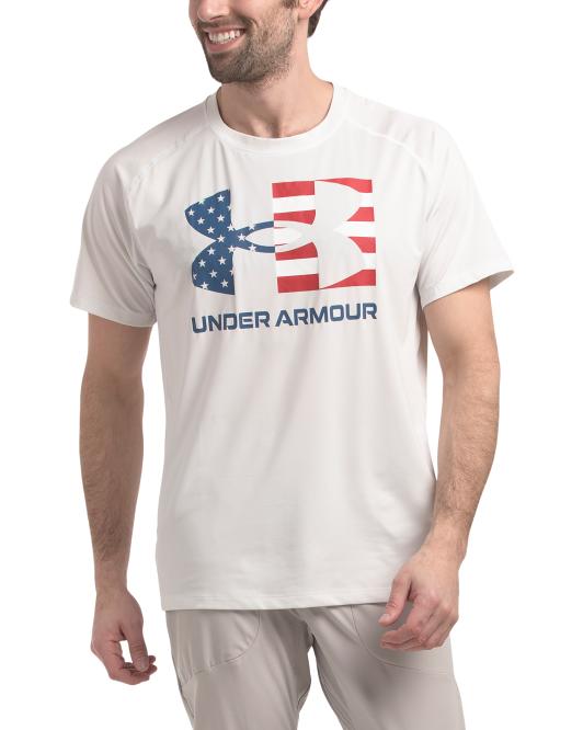 UNDER ARMOUR Performance American Flag Tee