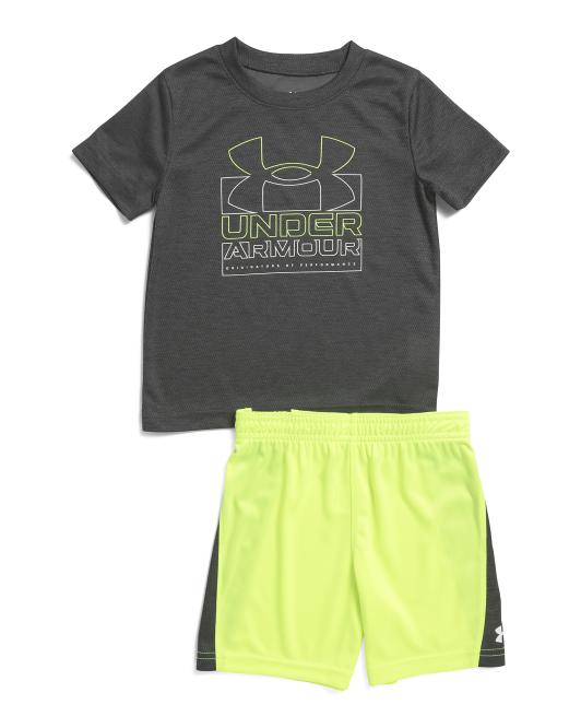 UNDER ARMOUR Toddler Boys 2pc Twist Tee And Shorts Set