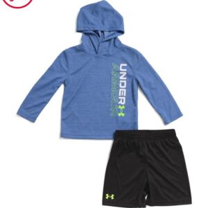 UNDER ARMOUR Toddler Boys Mesh Hoodie Shorts Set