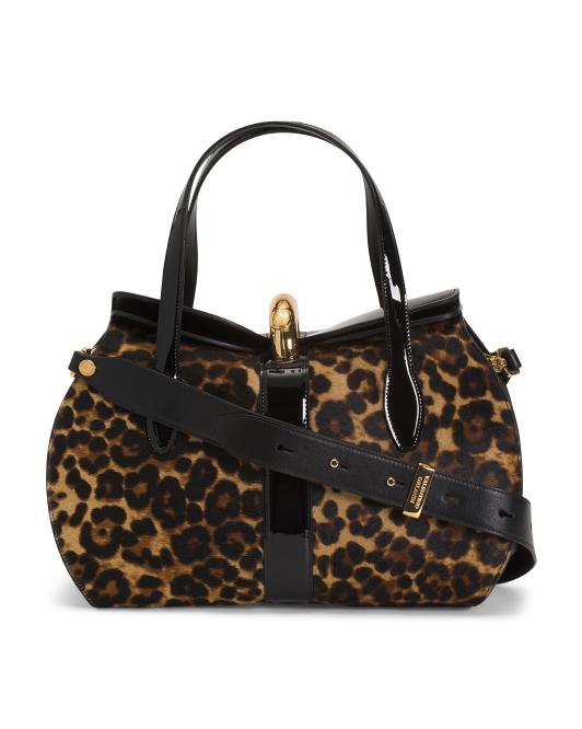 VALENTINO ORLANDI Made In Italy Leather Fold Over Satchel