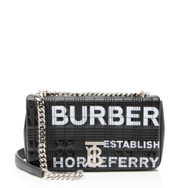 quilted leather horseferry tb shoulder bag