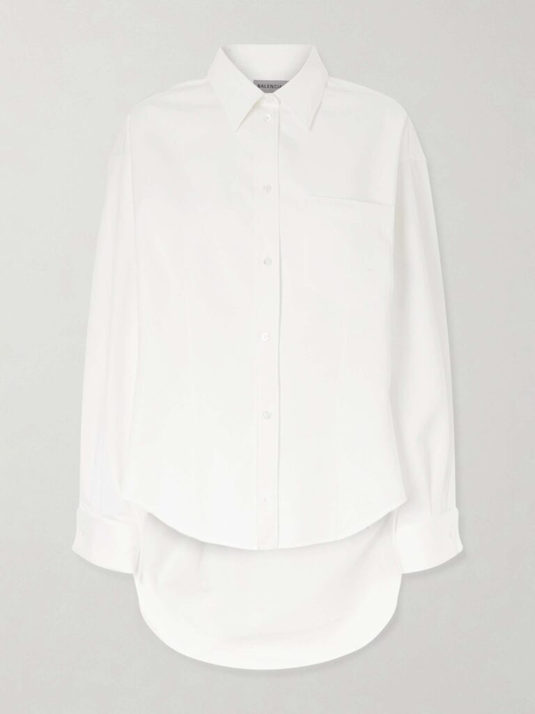 Cotton and silk-blend shirt