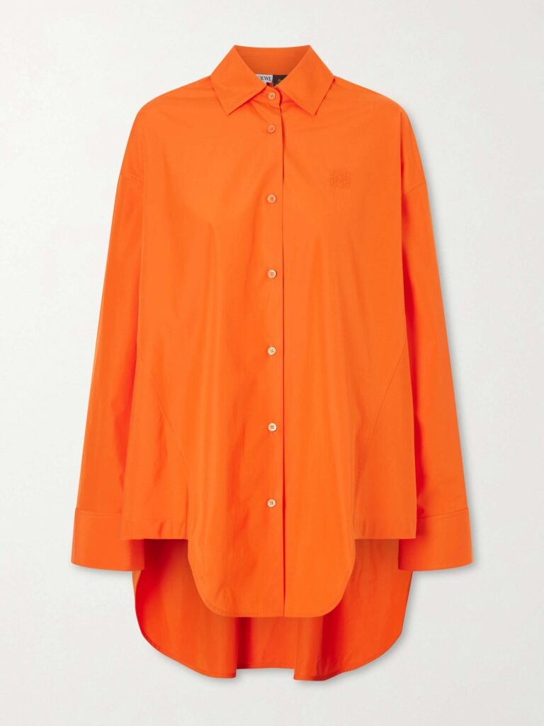 + Paula’s Ibiza Anagram embroidered cotton shirt
