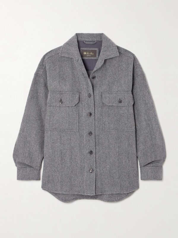 Darby linen, wool and cashmere-blend shirt