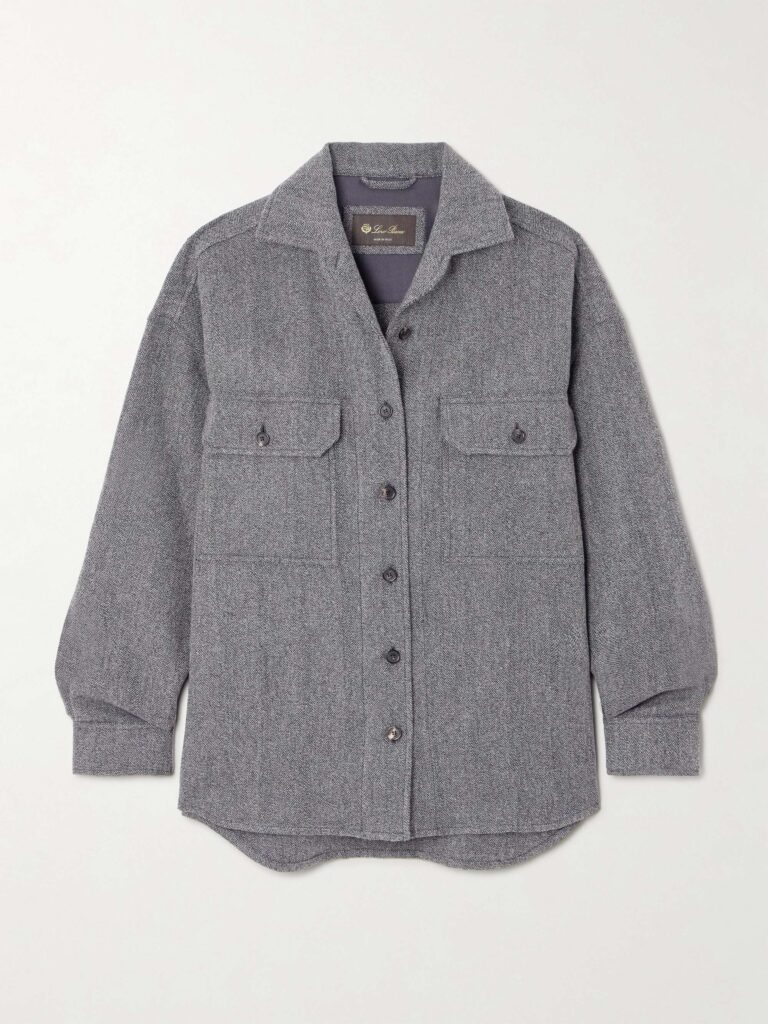 Darby linen, wool and cashmere-blend shirt