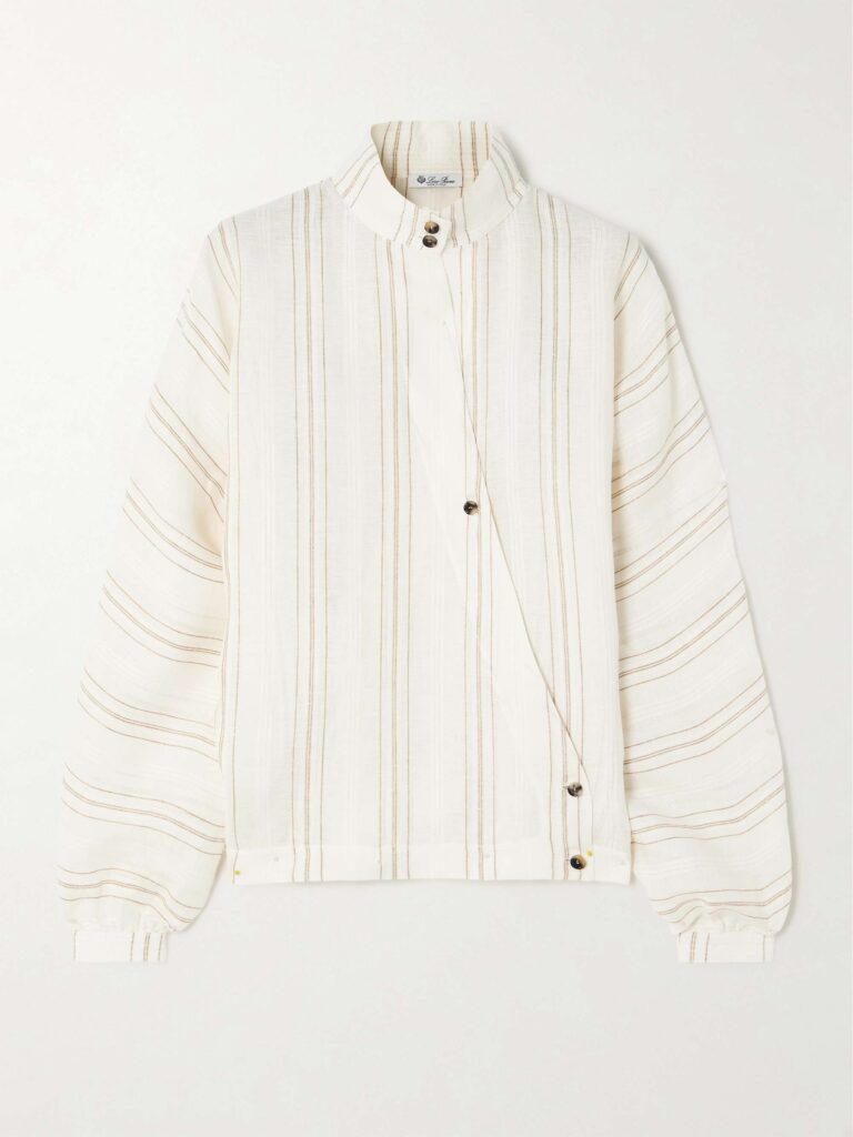 Shay striped linen blouse