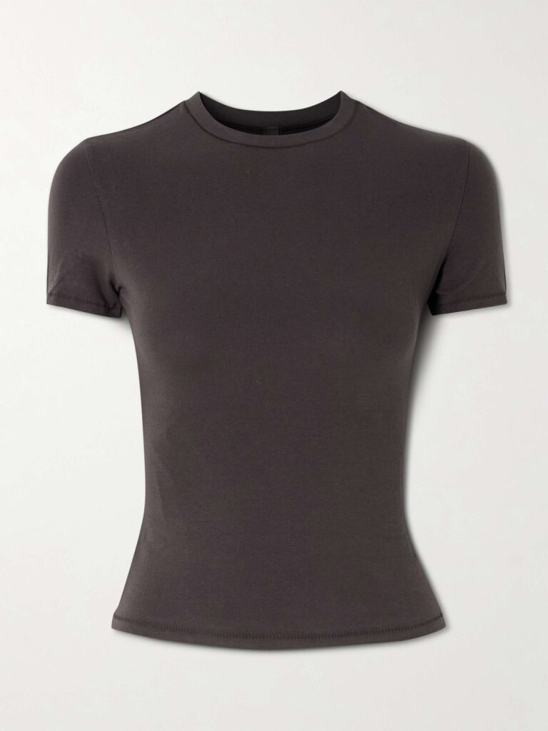 Stretch-cotton jersey T-shirt - Iron