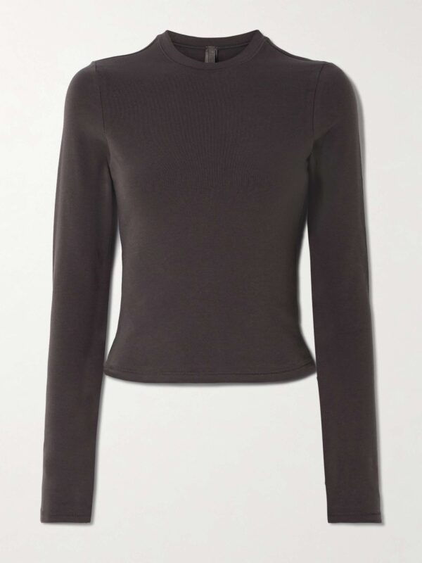 Stretch-cotton jersey T-shirt - Iron