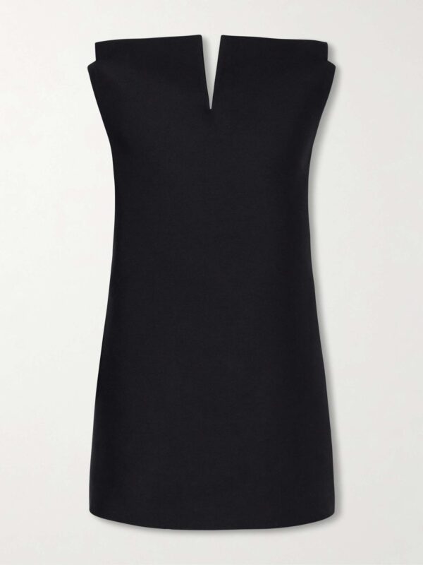Vareuse draped scuba mini dress