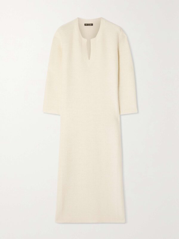 Beirut ribbed cashmere and silk-blend midi dress