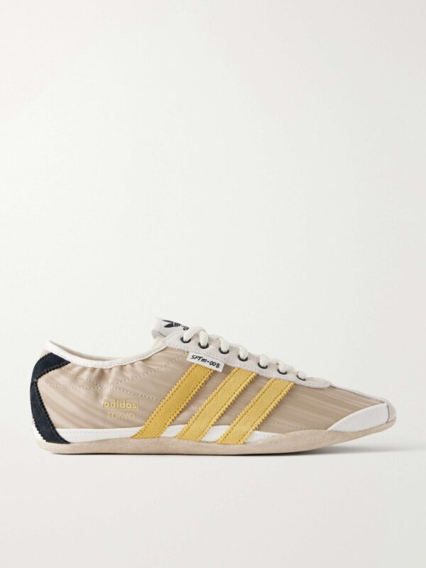 + Song For The Mute Tokyo suede and leather-trimmed shell sneakers