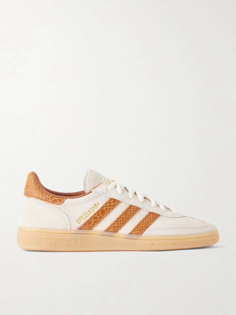 Handball Spezial snake-effect leather and suede sneakers