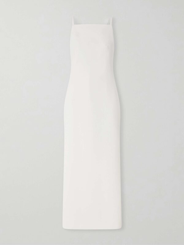 Crepe midi dress