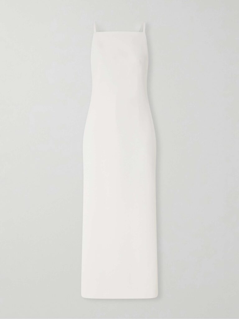 Crepe midi dress